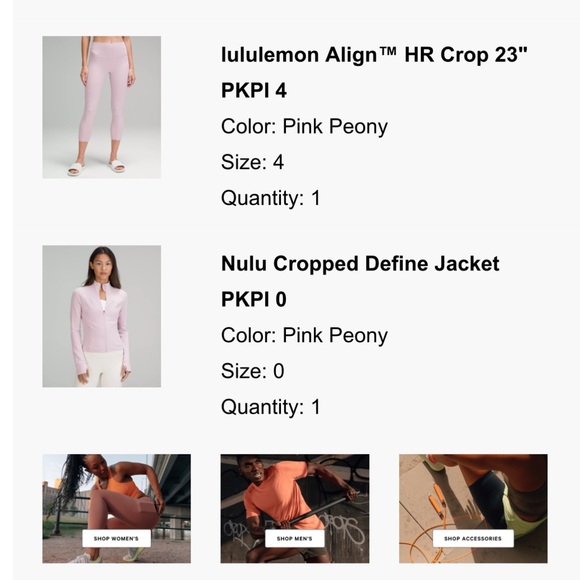 Lululemon Pink Capri Leggings - Picture 2 of 6